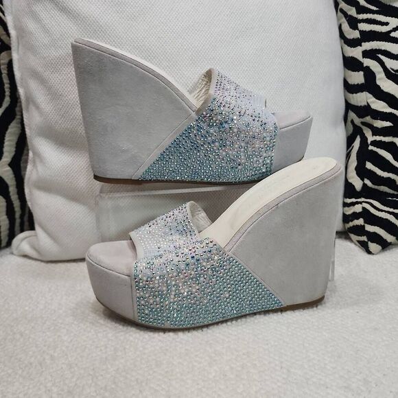 Fiorina Shoes - Fiorina Wedge Sandals Size 38